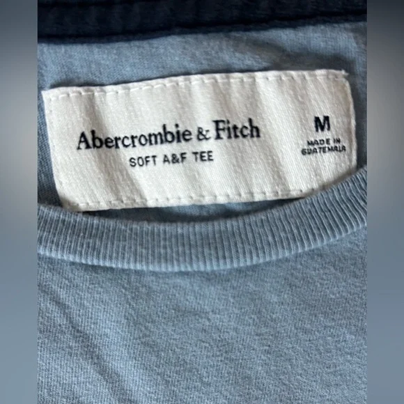 Men’s Blue A&F “Soft A&F Tee” Medium T shirt - Picture 7 of 8